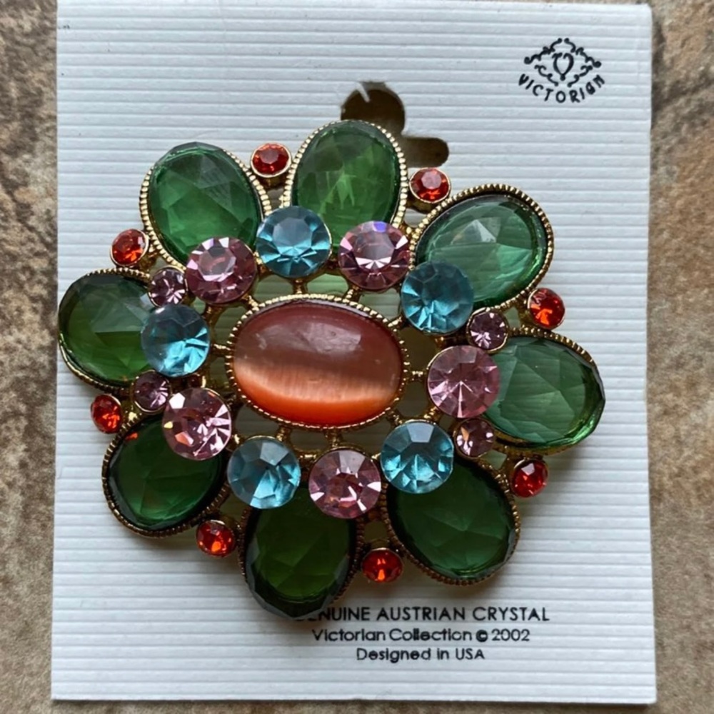 Austrian Crystal Brooch